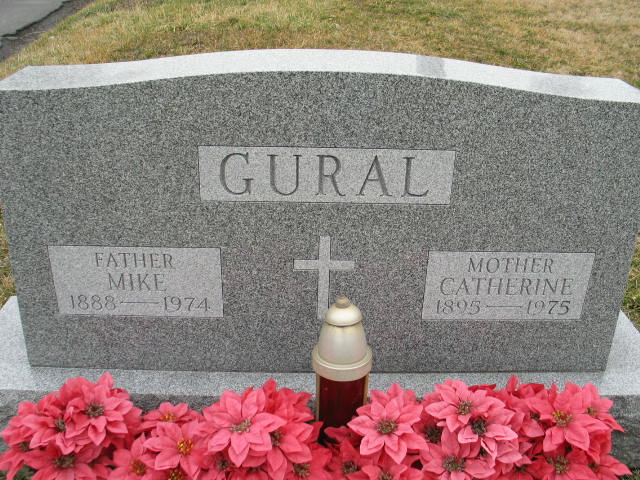 Catherine and Mike Gural tombstone
